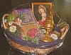 Christmas Gift Basket with Confessional Stole, Ornate Incense Burner and more!