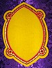 9" Bullion Embroidered Frames